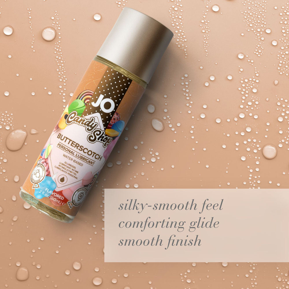 JO Candy Shop Butterscotch Lube  - 60 mL - Butterscotch Flavoured Water Based Lubricant - 60 ml Bottle