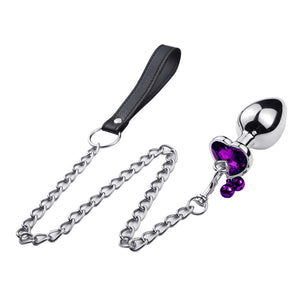 Anal plug with chains