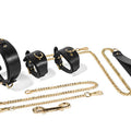 Trio Hide Luxury Cowhide Collar and Cuff Set