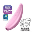 Satisfyer Curvy 3 Plus Air Pulse Clitoral Stimulator and Vibration & App