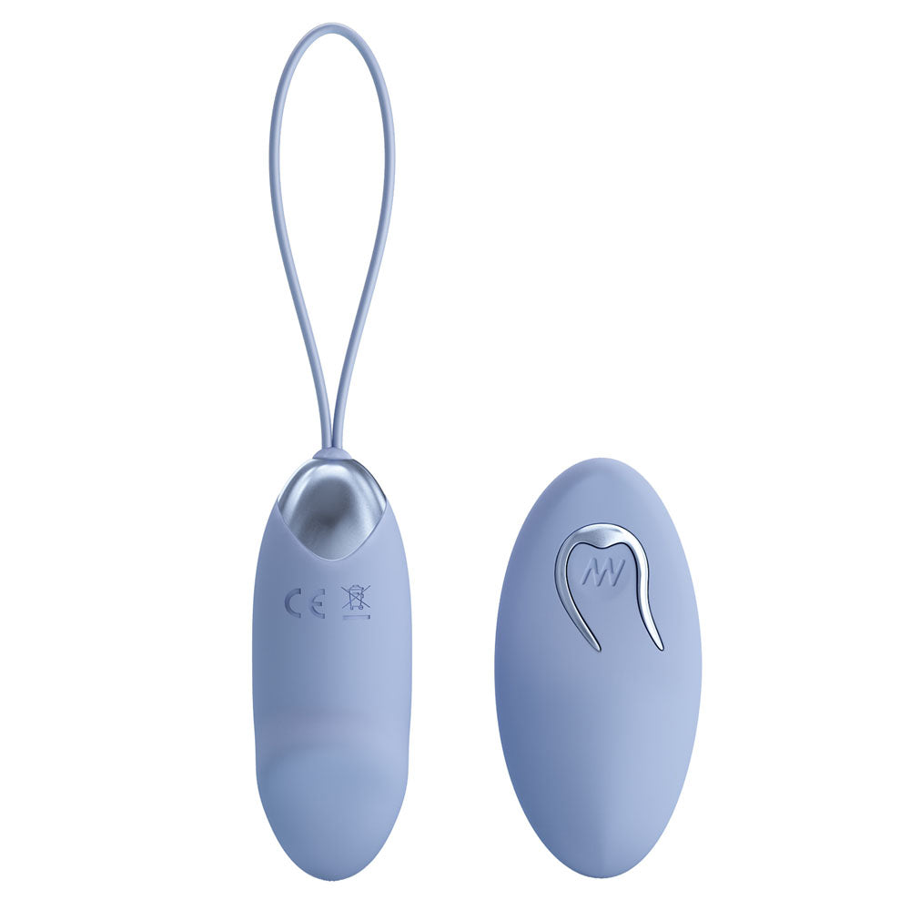 Party Up IVAN Remote Egg - Purple - Purple USB Rechargeable Vibrating Egg with Wireless Remote