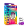 Play With Me Pleaser Rechargeable C-Ring - Purple - Purple USB Rechargeable Cock Ring