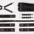 Trio Hide Deluxe Waist and Thigh Bondage Set - 8 Pieces